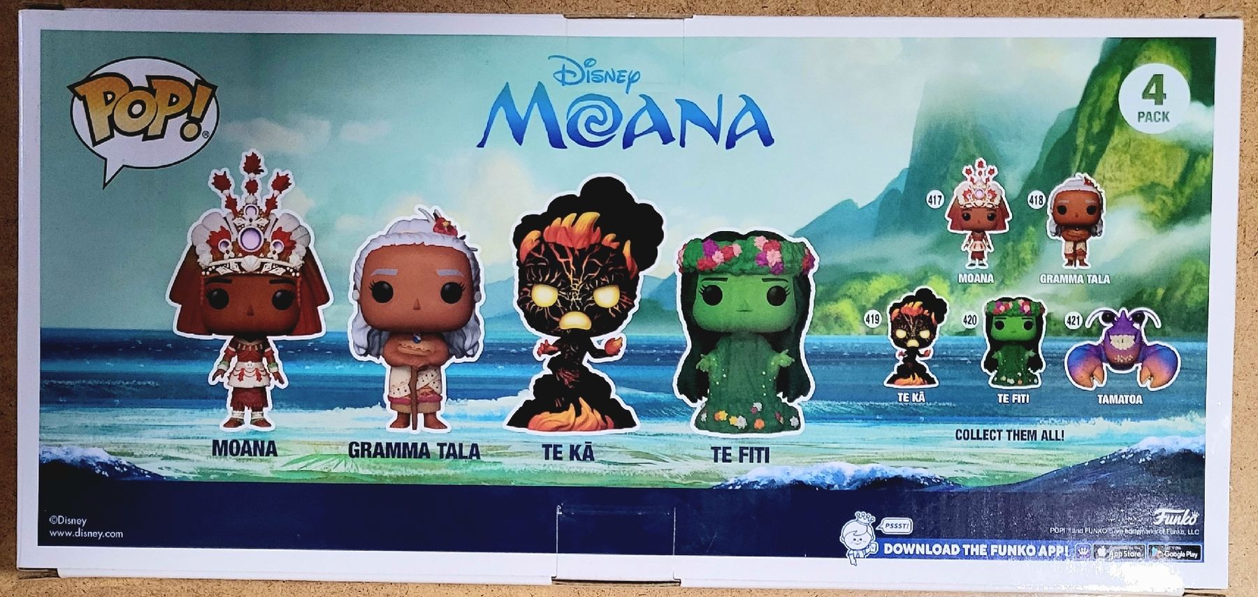 Funko Statuette: Funko Pop Disney  Moana 4pack GITD – Nuovo e nell'imballaggio originale da Montet (Glâne) venduto da KOADA 1