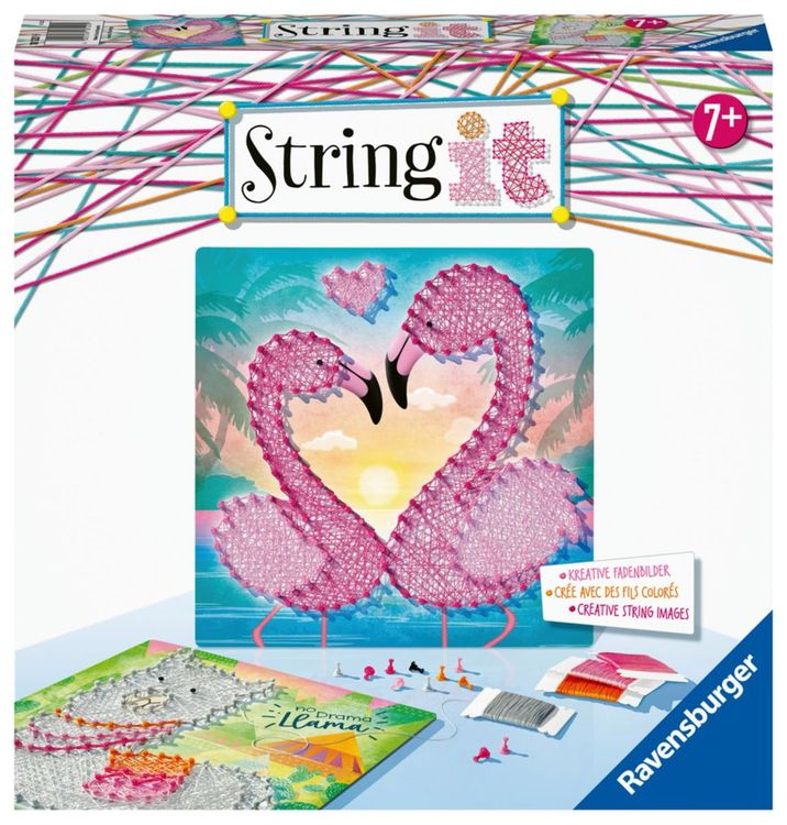 Ravensburger String It Mini: Dragons | Fadenspiel Für Kinder Ab 7 | Kreatives Bastelset Mit 2 Motiven