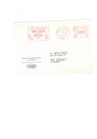 Olympia Olympiade 1980 MOSKAU Maschinenstempel rot I.O.C