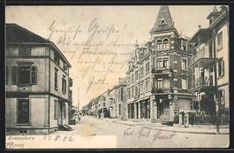 AK Romanshorn, Strassenpartie, 1904