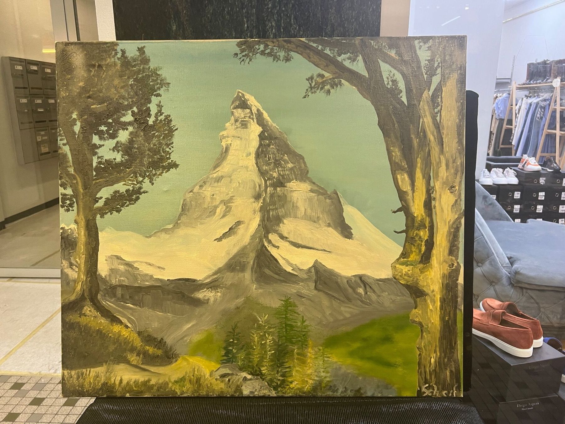 Gemälde: Grande huile sur toile signée – Gebraucht aus Genève von Qanil77