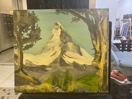 Grande huile sur toile signée