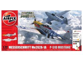 Airfix Bausatz Messerschmitt Me262A-1A, P-51D Mustang A50183