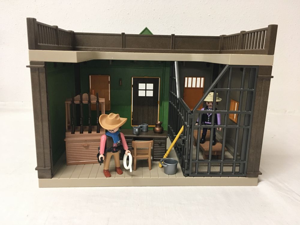 PLAYMOBIL 4398 COFFRET Cow-Boy Banque & Sheriff Western EUR 17,90 - FR