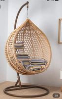 Hängesessel Rattan, Hängeschaukel, mit Ständer, neu!