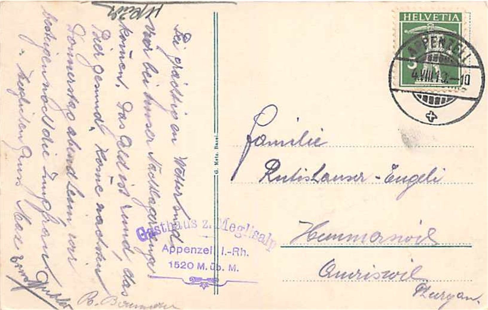 Ansichtskarten: Seealpsee – Gebraucht aus Ottikon b.Kemptth. von Neptun1974 1