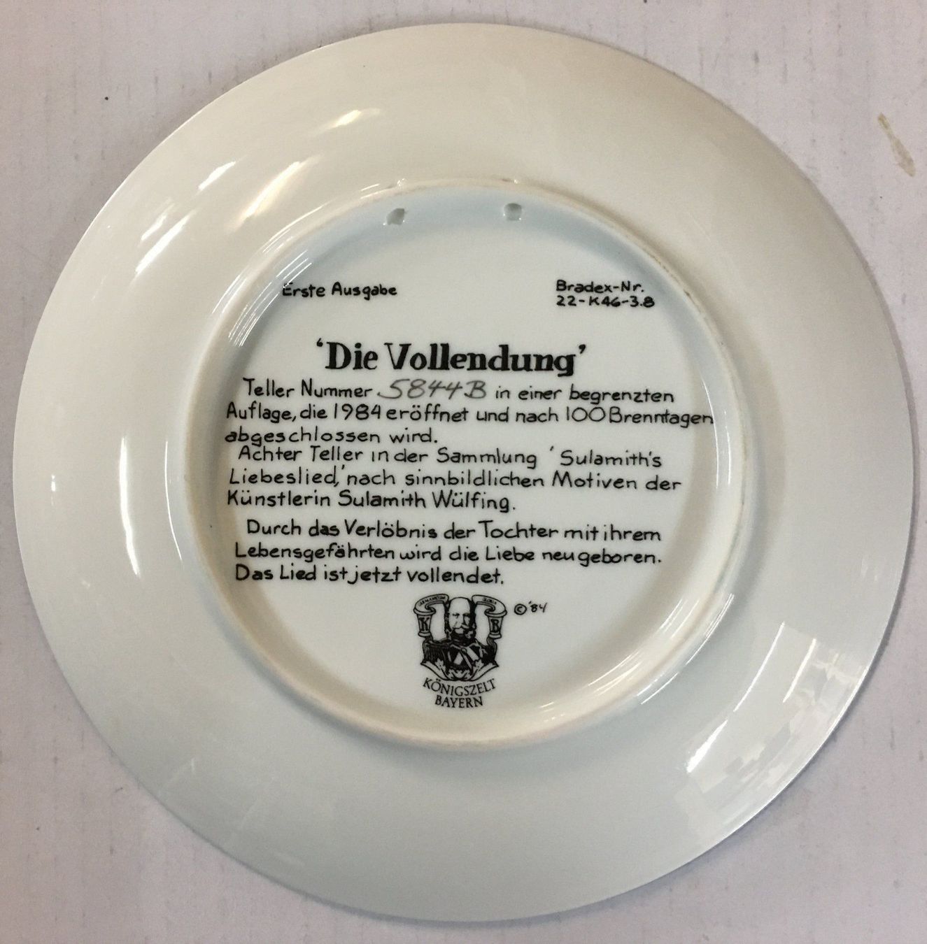 Teller: Sammelteller "Die Vollendung" – Gebraucht aus Oftringen von Vucki 2