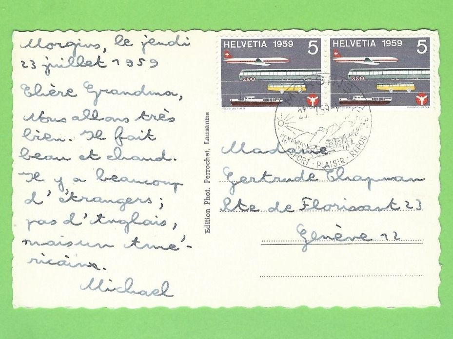 Cartoline postali: Morgins – Usato da Zürich venduto da t24_de 1
