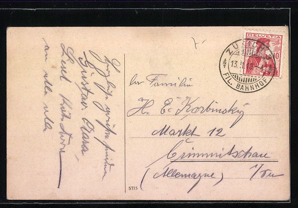 Cartoline postali: Zürich, Bahnhofstrasse mit Strassenbahn – Usato da Berlin venduto da bartko-reher 1
