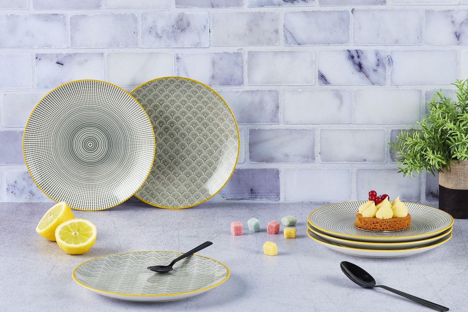 Services de table: Teller-Set PATTERN Ø21cm – Neuf avec emballage d'origine à Bremgarten AG par simpliCH 3