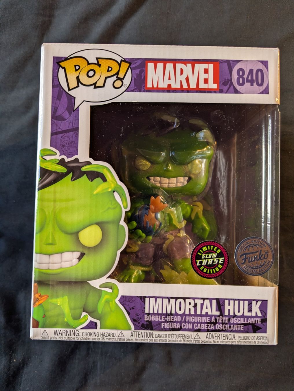 Funko Figuren: Immortal Hulk Funko Pop 840 Glow Chase Marvel – Neu (gemäss Beschreibung) aus Unterrindal von x.m4rc