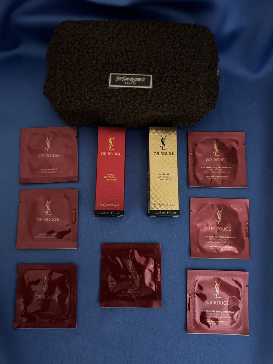 Saint Laurent Cura del viso: ** YSL - OR ROUGE/ETUI - SET ** – Nuovo e nell'imballaggio originale da Giebenach venduto da BeautyLover.90s