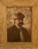 OLIO SU TELA-RITRATTO DI UOMO-XIX SECOLO