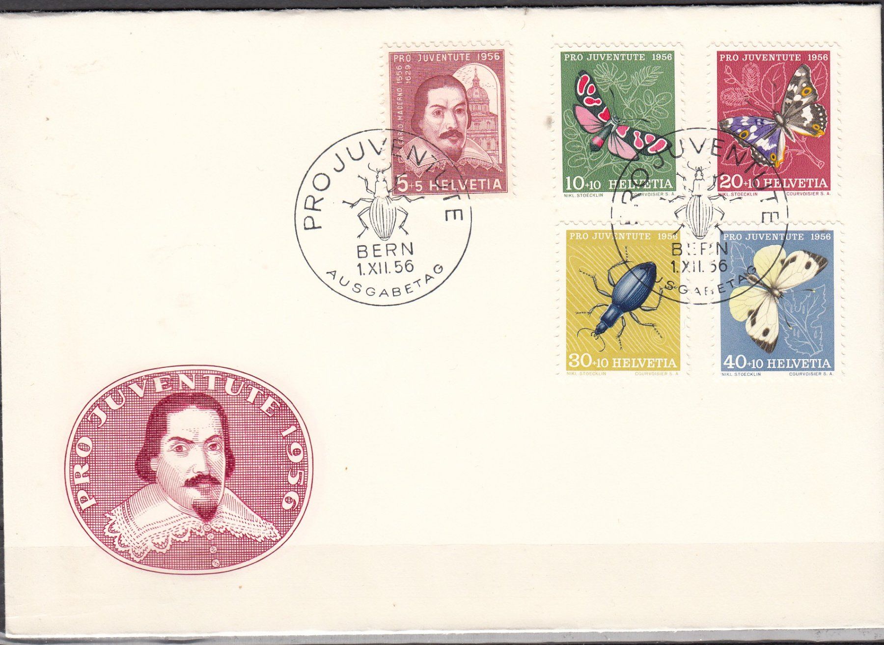 Tutti i francobolli: Brief Pro Juventute FDC 1956 Kat.??? – Usato da Herrliberg venduto da Lfrifda