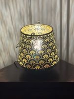 STIMMUNGSVOLLE TISCHLAMPE, BRONZE INKL. LEUCHTMITTEL!!!