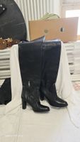 BALLY Lederstiefel Gr. 37.5 – 8 cm Absatz – schmale Passform