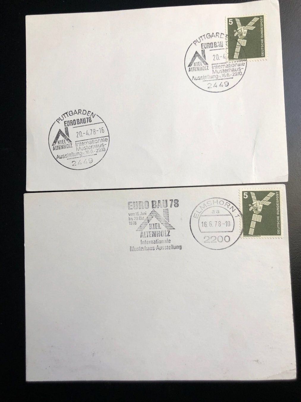 Tutti i francobolli: 2 cartes RFA 1978 selon photos – Usato da Charmey (Gruyère) venduto da Rolando6