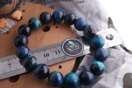 Tigerauge Blau    12mm Kugel Armband    ab 3.- (Räumung!)