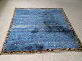 Blauer Perserteppich - Gabbeh Art - 168x165cm