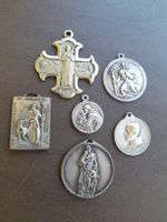 Lot, 6 Religiöse Medaillen,Anhänger (Vintage)