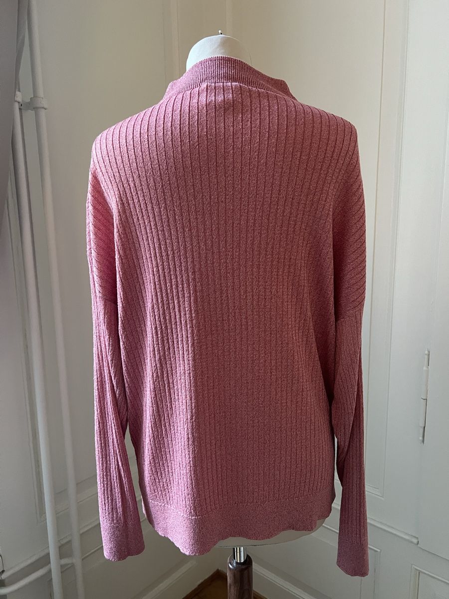 Maglioni & Felpe: Bimba Y Lola pullover rosa Glitzer Grösse M, Rippenmuster – Usato da Zürich venduto da angielmora 1
