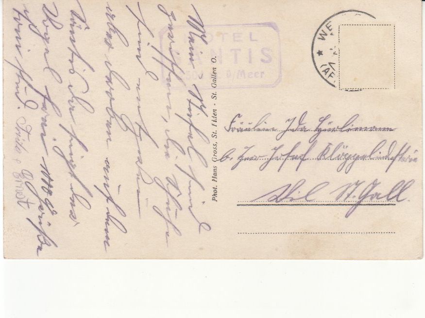 Cartoline postali: Säntis Observatorium ca. 1930 – Usato da Bürglen TG venduto da StampGraf 1