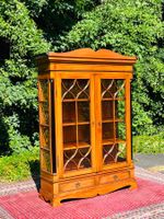 Biedermeier Vitrine Stilmöbel  Barock Schrank Empire Louis X