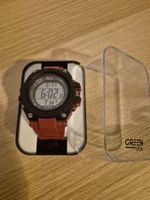 Digitale Sportuhr Herren schwarz / braun
