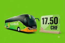  Bon d'achat FlixBus – Valeur 17.50 CHF