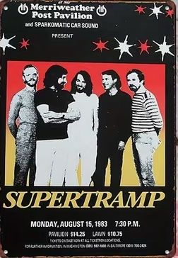 Insegne: Supertramp Blechschild Metal Rock Band – Nuovo (secondo la descrizione) da Horn venduto da abutre72