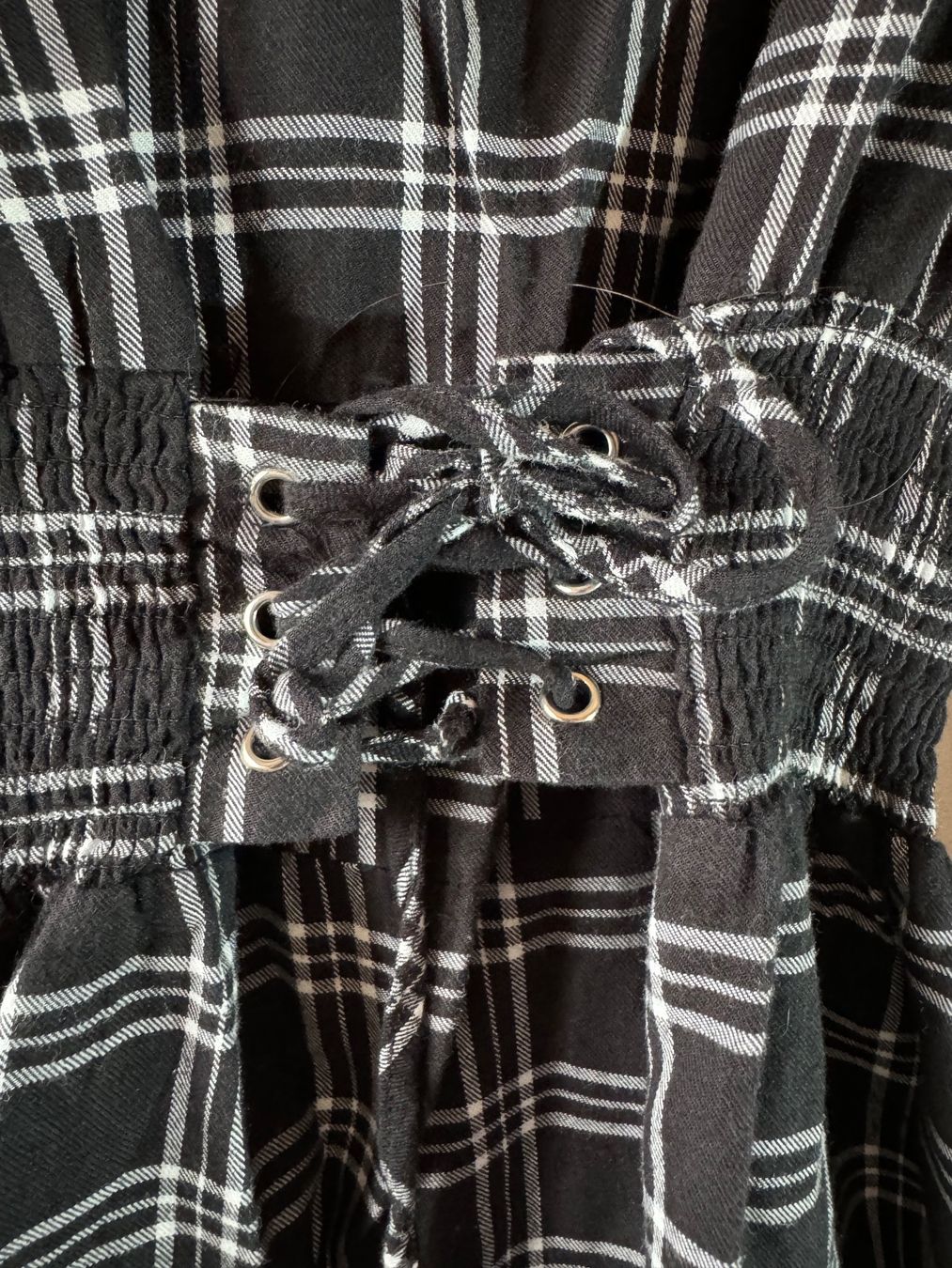 Zebra Camicette: Karierte Bluse mit Schnürung Gr. S – Usato da Grosswangen venduto da SALE_SALE_SALE 1