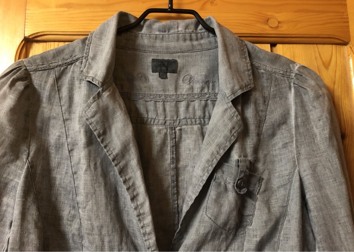 Nile Jacken: NILE-Jacke, Gr.L, jeansblau, Leinen – Gebraucht aus Mühlebach (Goms) von chr_q6d8 1