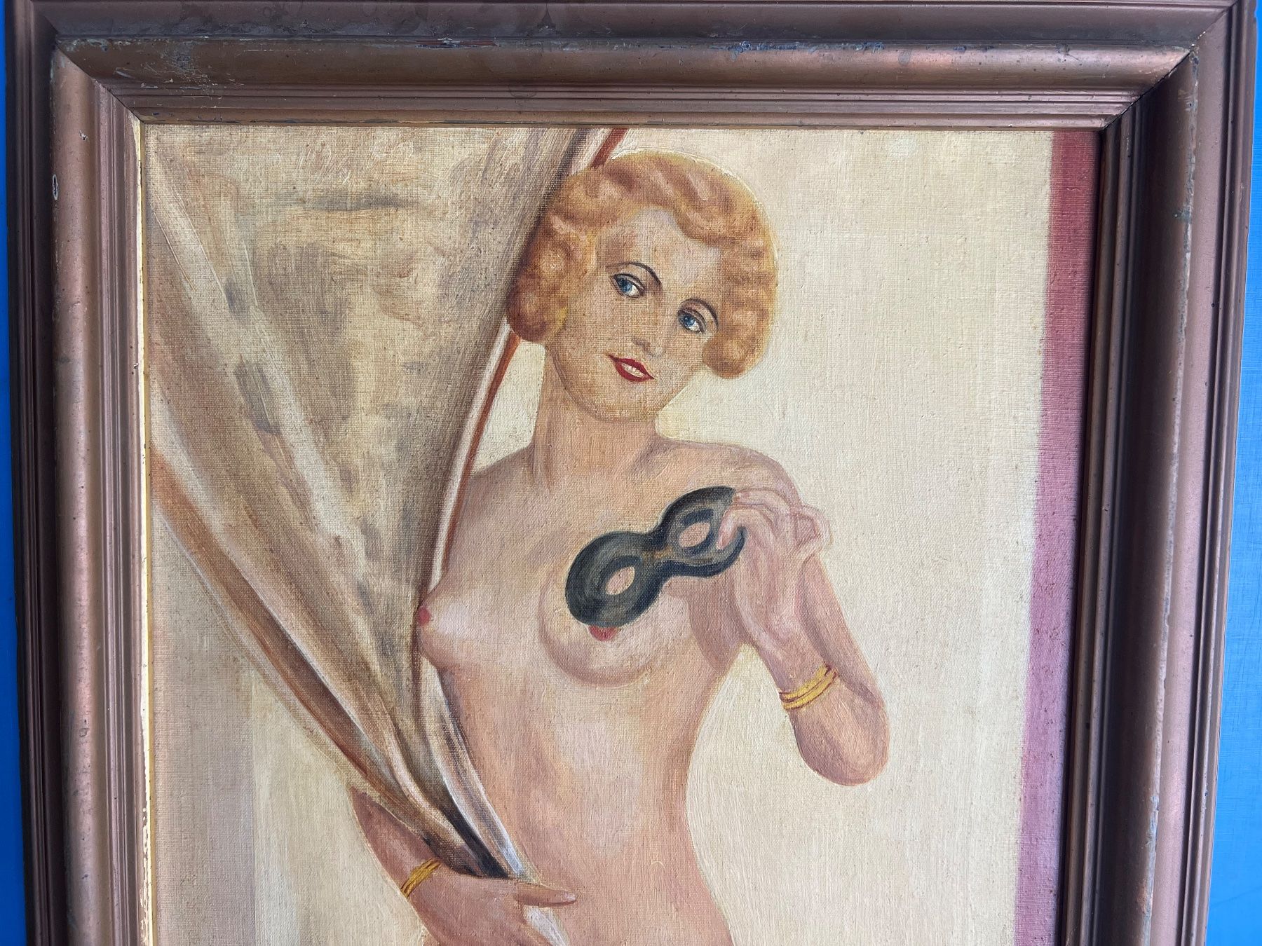 Gemälde: Erotisches Art Deco Gemälde F.Epple – Gebraucht aus Unterengstringen von Gustav03 1