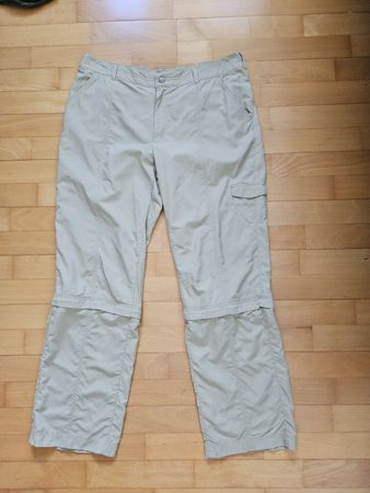 Columbia Wanderhose Damen abzippbar beige Grösse 46