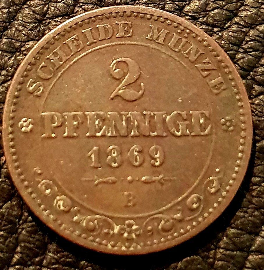 Tutti le monete: 2 Pfennige 1869 – Usato da Egerkingen venduto da Acc1 1