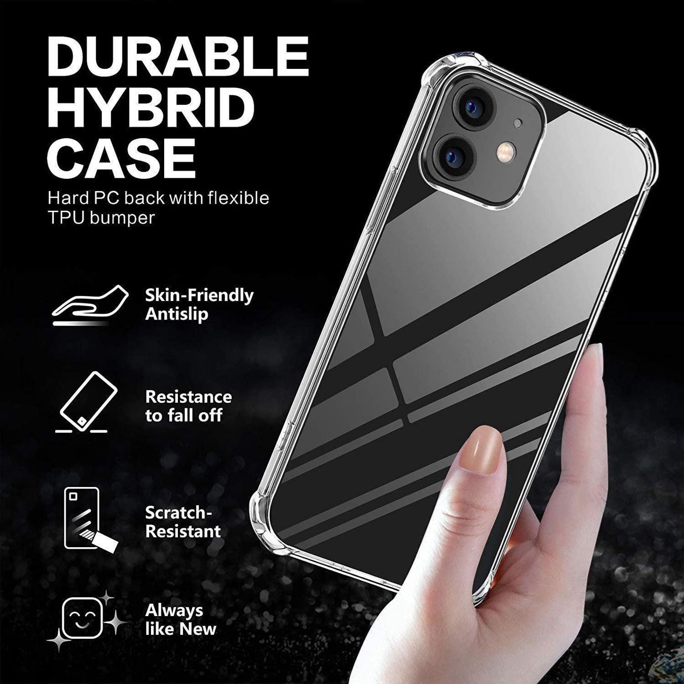 Cover & Protezioni schermo: iPhone 12/12Pro - coque Antichoc transp – Nuovo e nell'imballaggio originale da Morges venduto da DigiAC 6