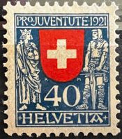 1921 Pro Juventute Höchstwert J20 *