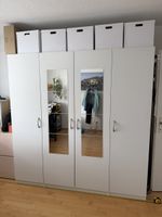 Kleiderschrank IKEA Pax weiss mit Spiegeln 4-türig 2x2x0.6m