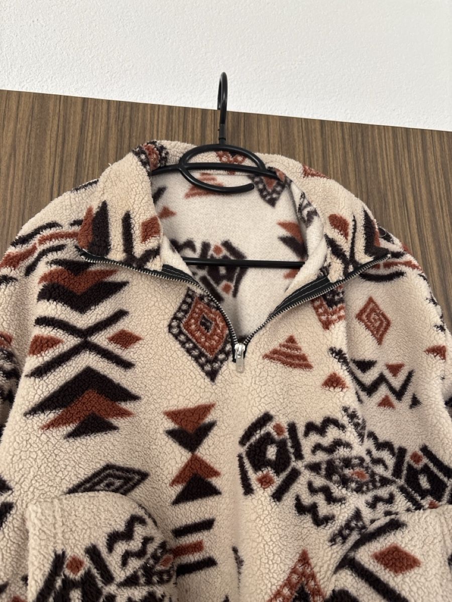 Maglioni & Felpe: Fleece Pullover mit Muster Reissverschluss Grösse M – Usato da Mels venduto da scn_98jw 2