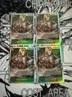 4 One Piece TCG Karten Basil Hawkins OP07-029 neuwertig