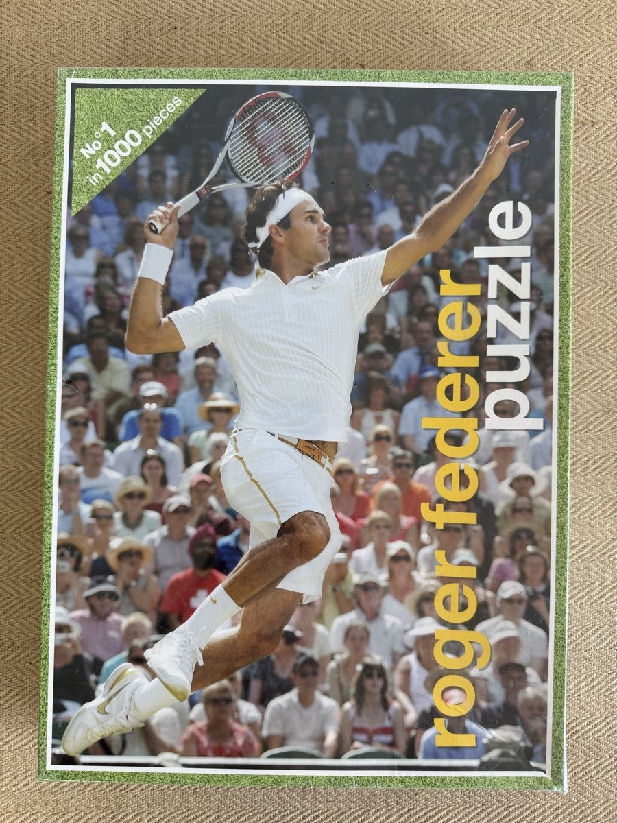 Puzzle: ROGER FEDERER Puzzle 1000 Teile Neu & in OVP – Nuovo e nell'imballaggio originale da Konolfingen venduto da petzipetz