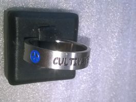 ring edelsthal silber farbe,,(cultivate peace)matte