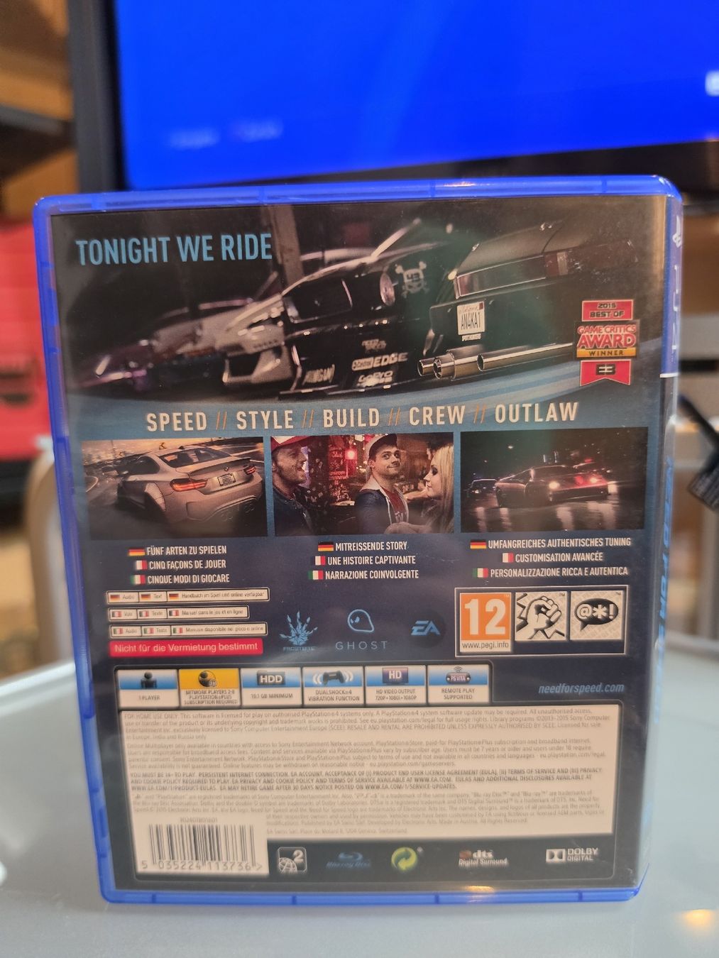 Sony Giochi: Need For Speed Für Ps4 – Usato da Wasen im Emmental venduto da dom96 2