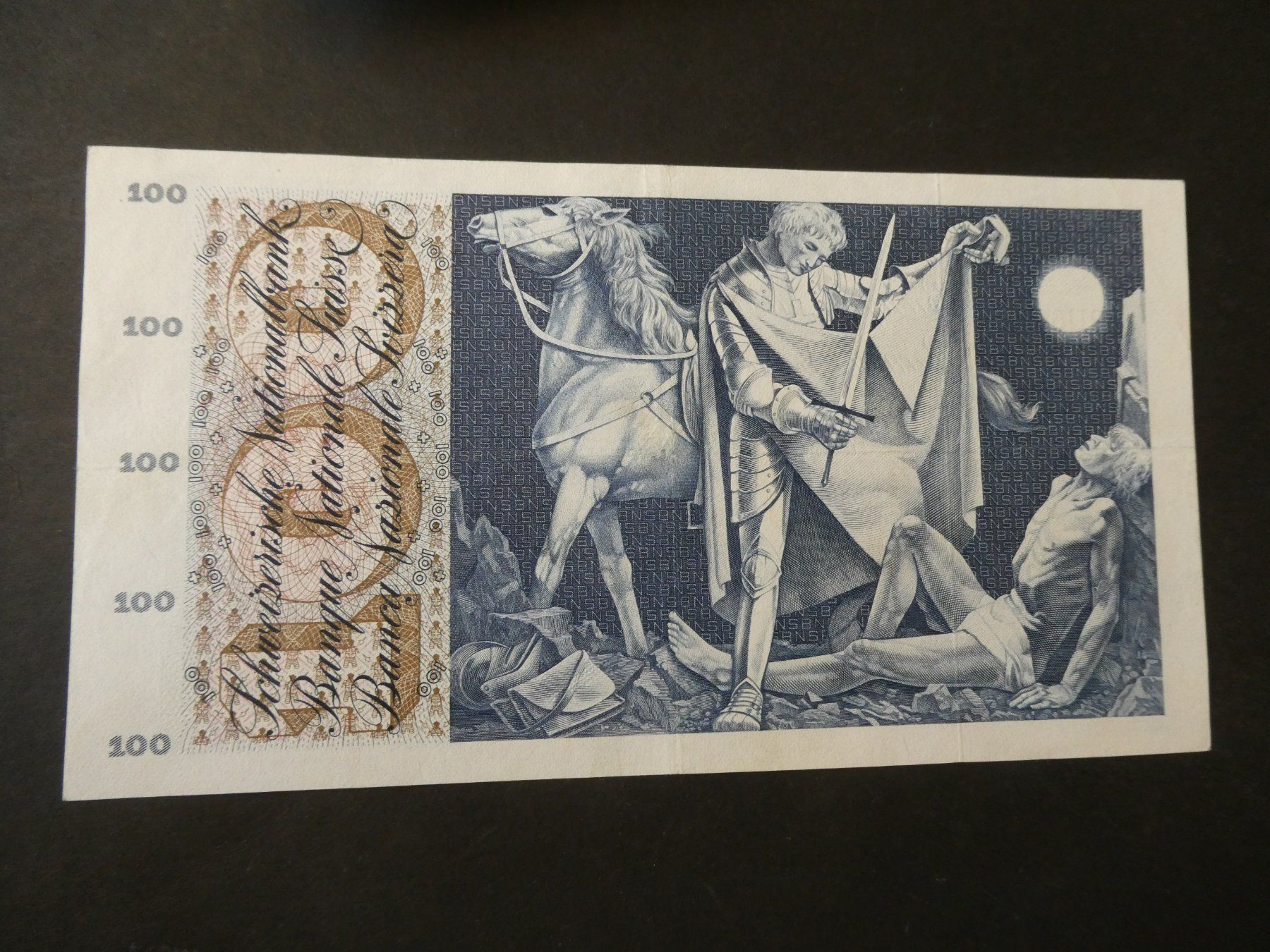 Banconote: Schweiz 1961, 100 Franken – Usato da Hinterforst venduto da rohusri 1
