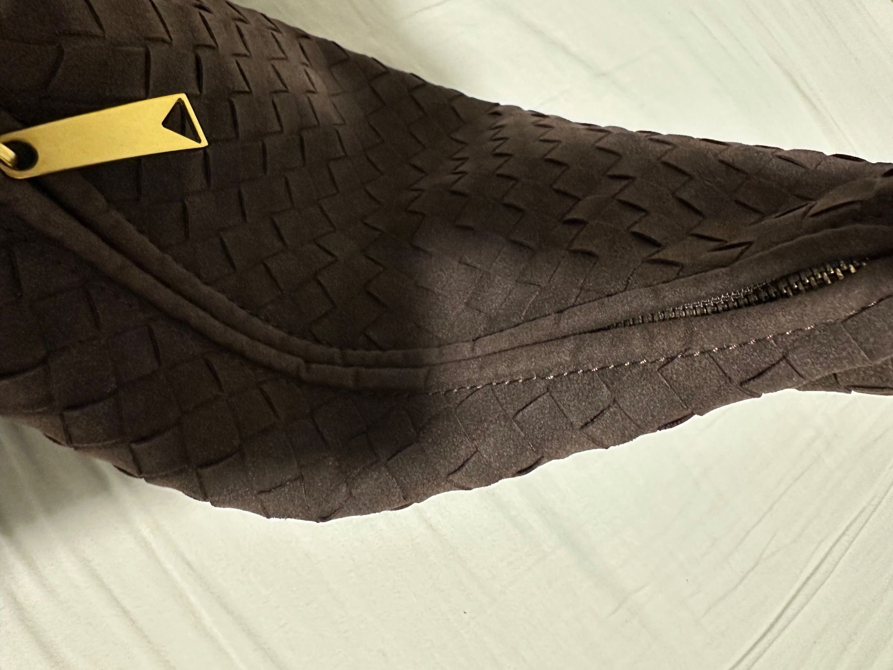 Borse da donna: Schokobraune Tasche (Wildlederoptik) – Nuovo (secondo la descrizione) da Feldbrunnen venduto da keinName24 5