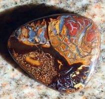 🔥 Boulder Opal Edelstein, Top Schliff, Rarität, AAA