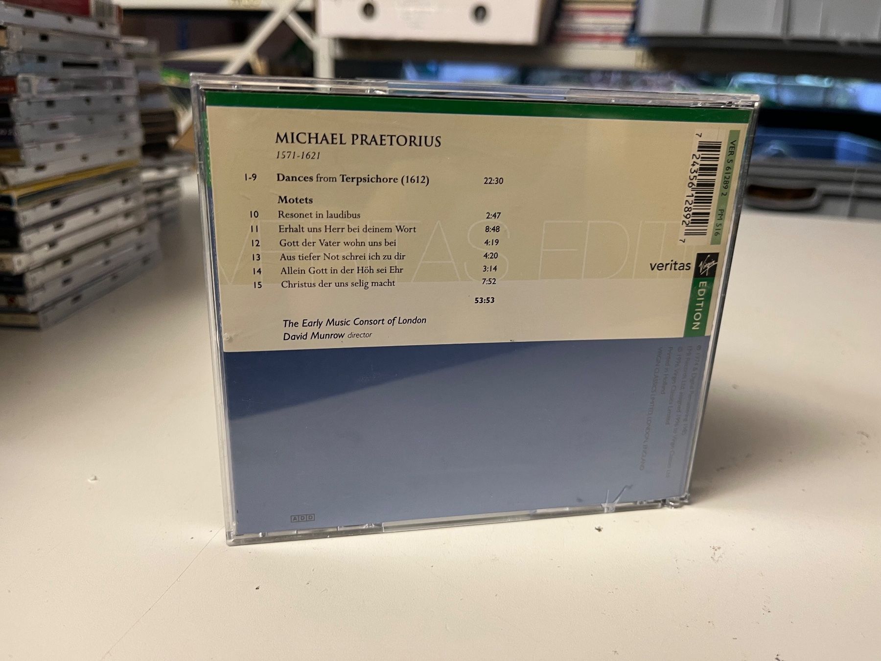 CD: David Munrow, Praetorius - Dances from Terpsichore - SR13B – Usato da Küsnacht ZH venduto da Internetradio 1