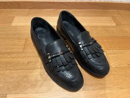 Donna Carolina Leder Mokassin schwarz Gr39