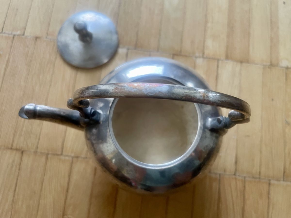 Teekannen: Herzige, versilberte Vintage Teekanne – Gebraucht aus Stäfa von yumai1 3
