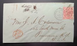 ENGLAND BRIEF, CHARING CROSS - USA 1875